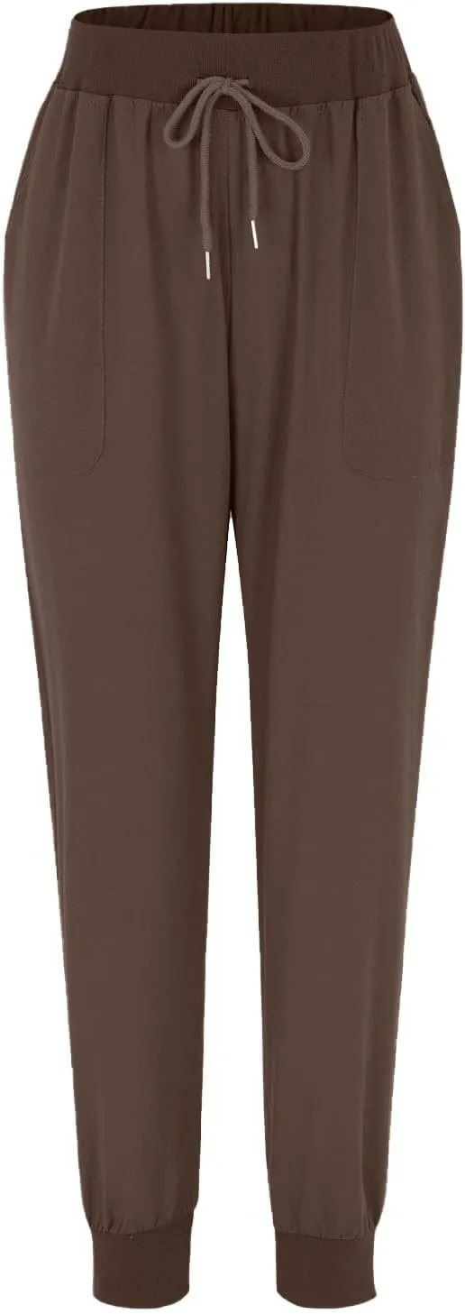 Linen Straight Leg Pants for Women 2025 Summer Work Trousers with Pockets Drawstring High Waisted Pants Casual Linen Pants