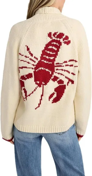 Lobster Sweater Cardigan Y2k Button Down Cardigan Chunky Cute Sweater Cardigans Fall Vintage Oversized Graphic Sweaters