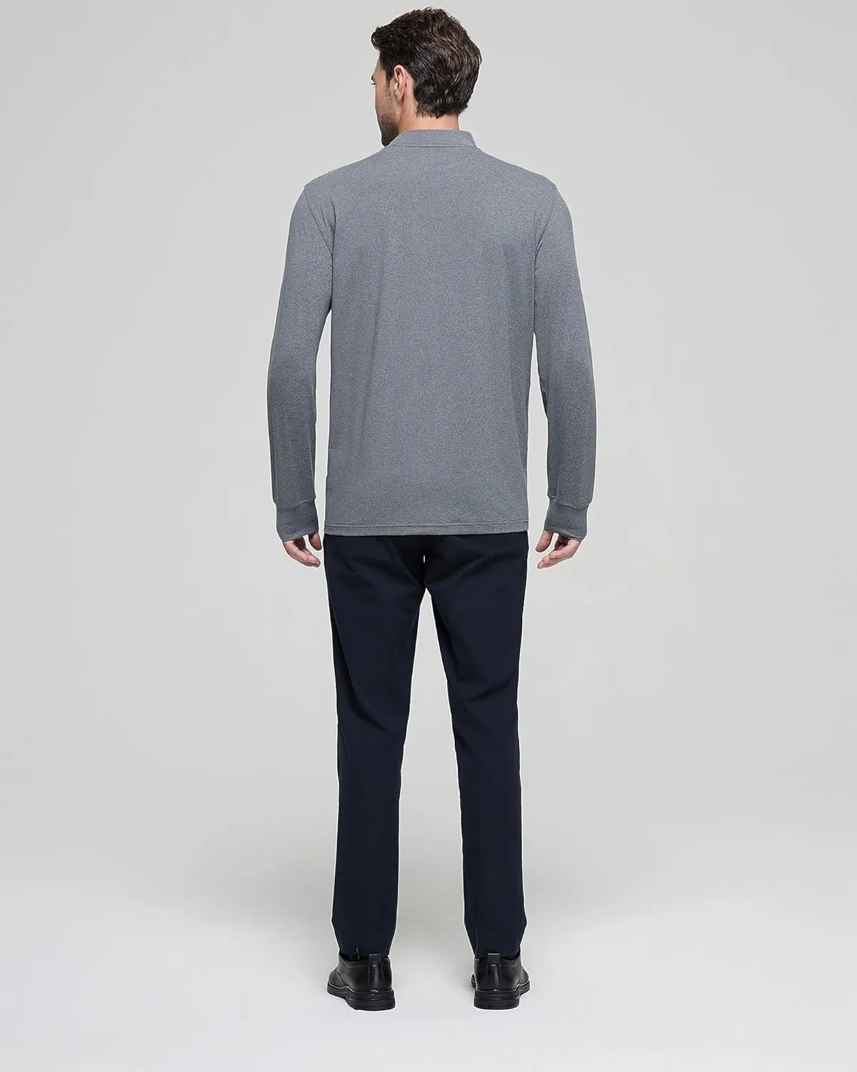Long Sleeve Shirts for Men Mock Turtleneck Moisture Wicking Business Casual Pullover Undershirts Mens Tee Shirt Top