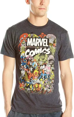 Marvel Men's Avengers Comics Crew T-Shirt