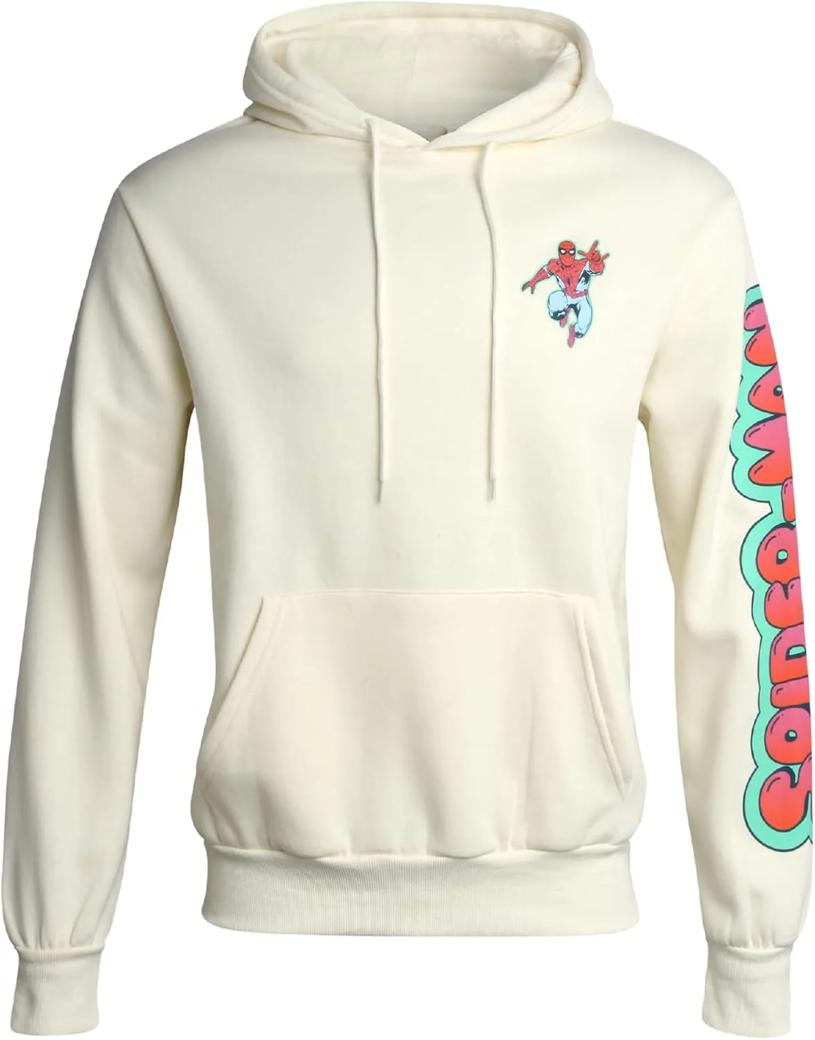 Marvel Mens Avengers Fleece Hoodie Sweatshirt  Retro Iron Man, Hulk, Captain America, Thor, Spider-Man