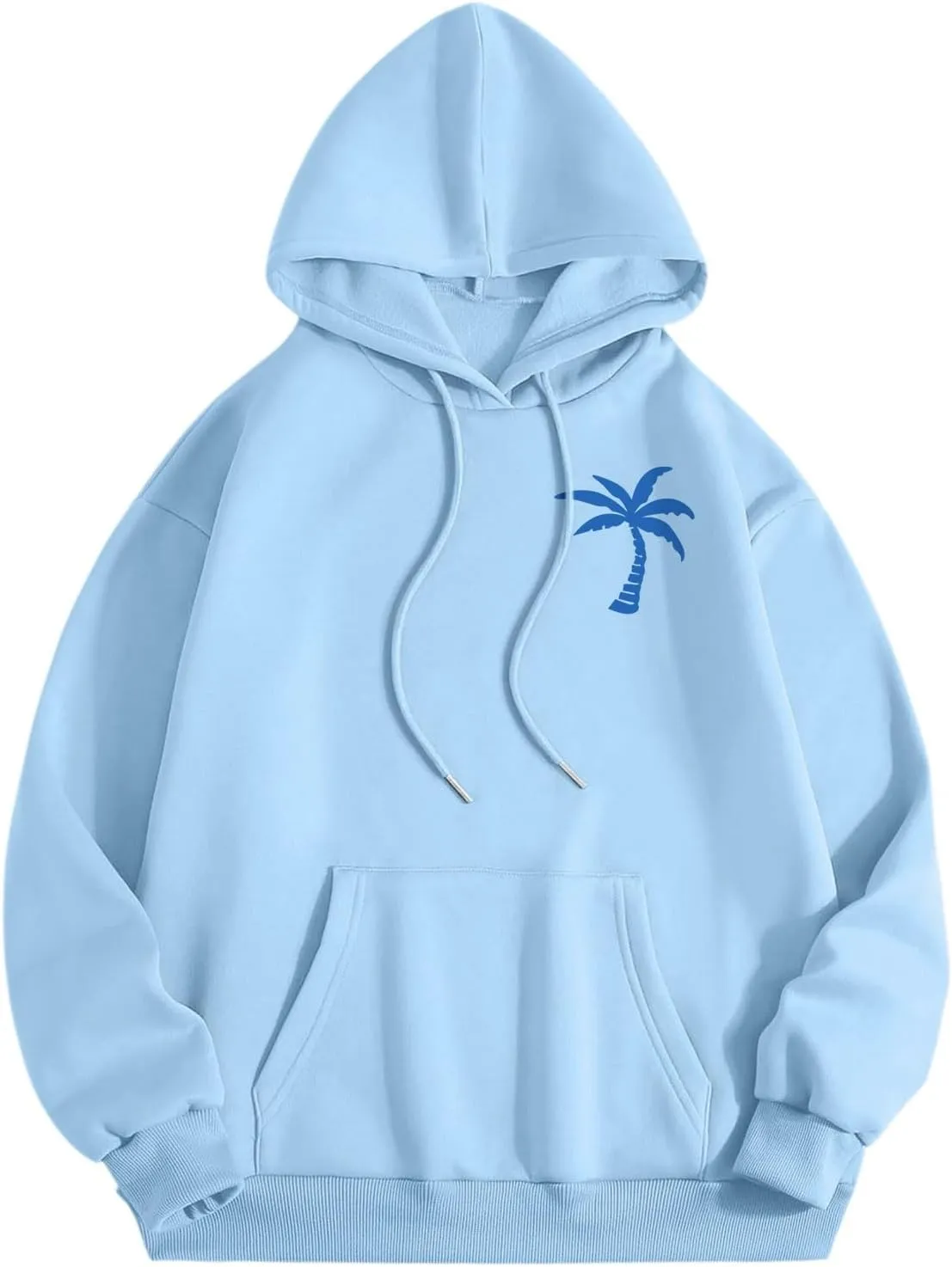 Meet Me at The Ocean Graphic Hoodie For Women Long Sleeve Preppy Sweatshirts Oversized Pullover Hoodies for Teen Girls