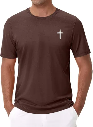 Men Basic Active T Shirt Quick Dry Outdoor Top Breathable Hiking Ready Graphic Comfort Fit Tunics