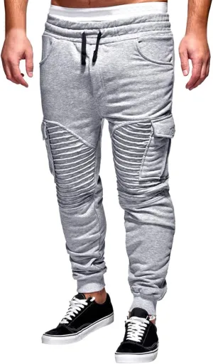 Men's Fashion Loose Handsome PocketJeans Pants Tooling Camouflage Pants M-4XL