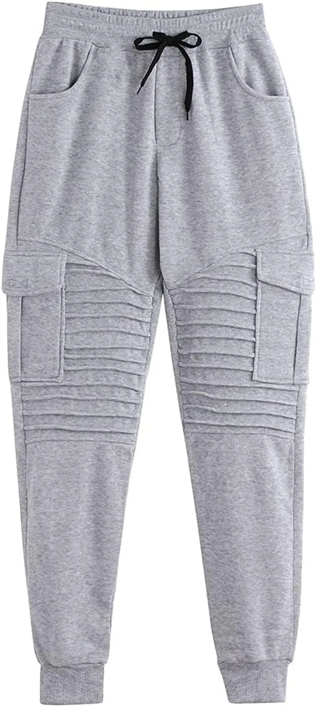 Men's Fashion Loose Handsome PocketJeans Pants Tooling Camouflage Pants M-4XL