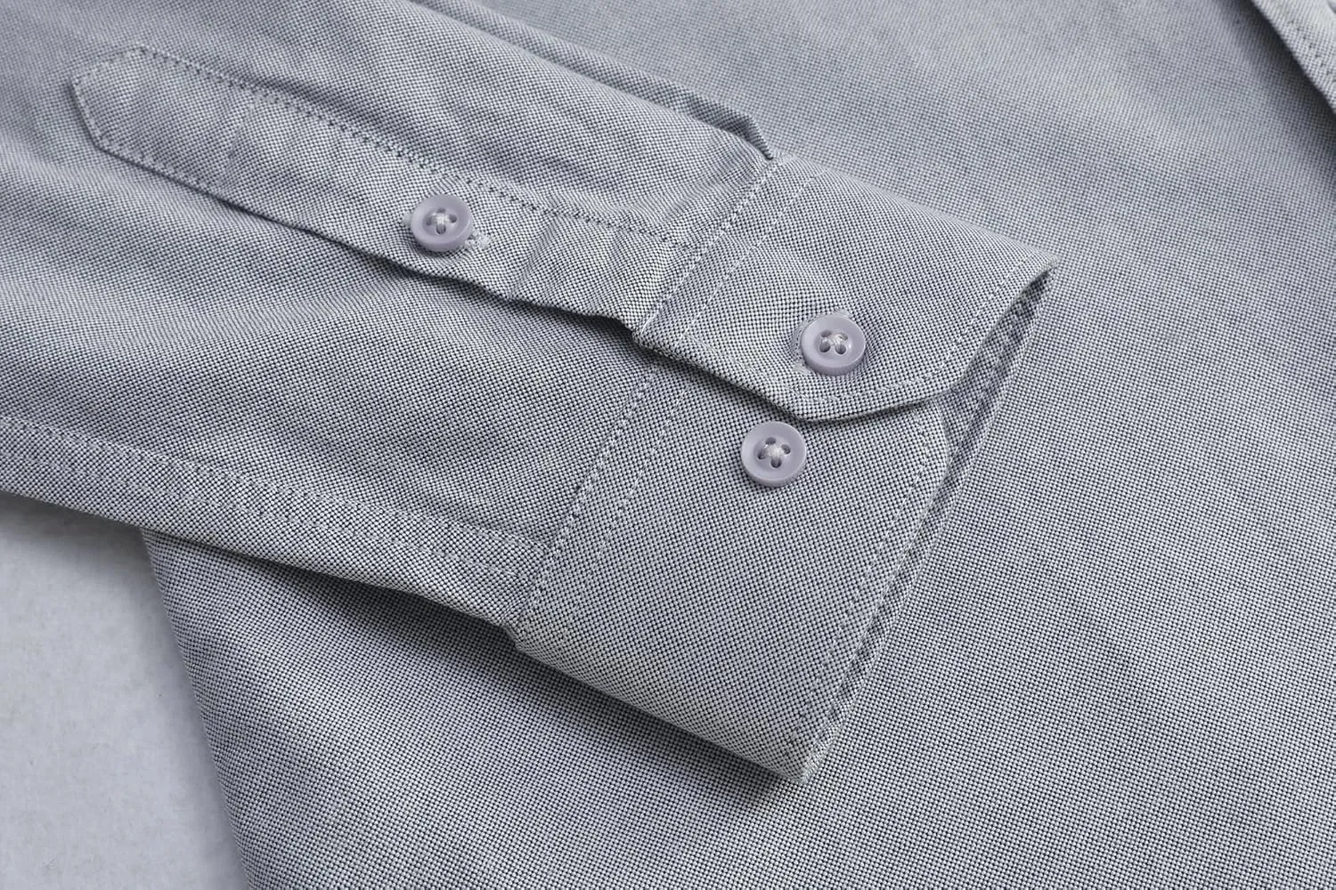 Men's Long Sleeve Button Down Dress Shirt, Wrinkle Resistant Stretch, Solid Color with Pocket