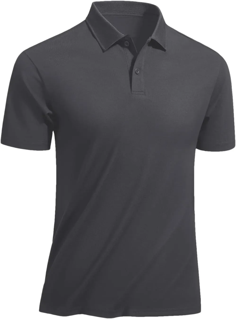 Mens Quick Dry Cotton Blend Golf Polos Shirts Short Sleeve Work T-Shirts Casual Outdoor Tee Pullover Tops