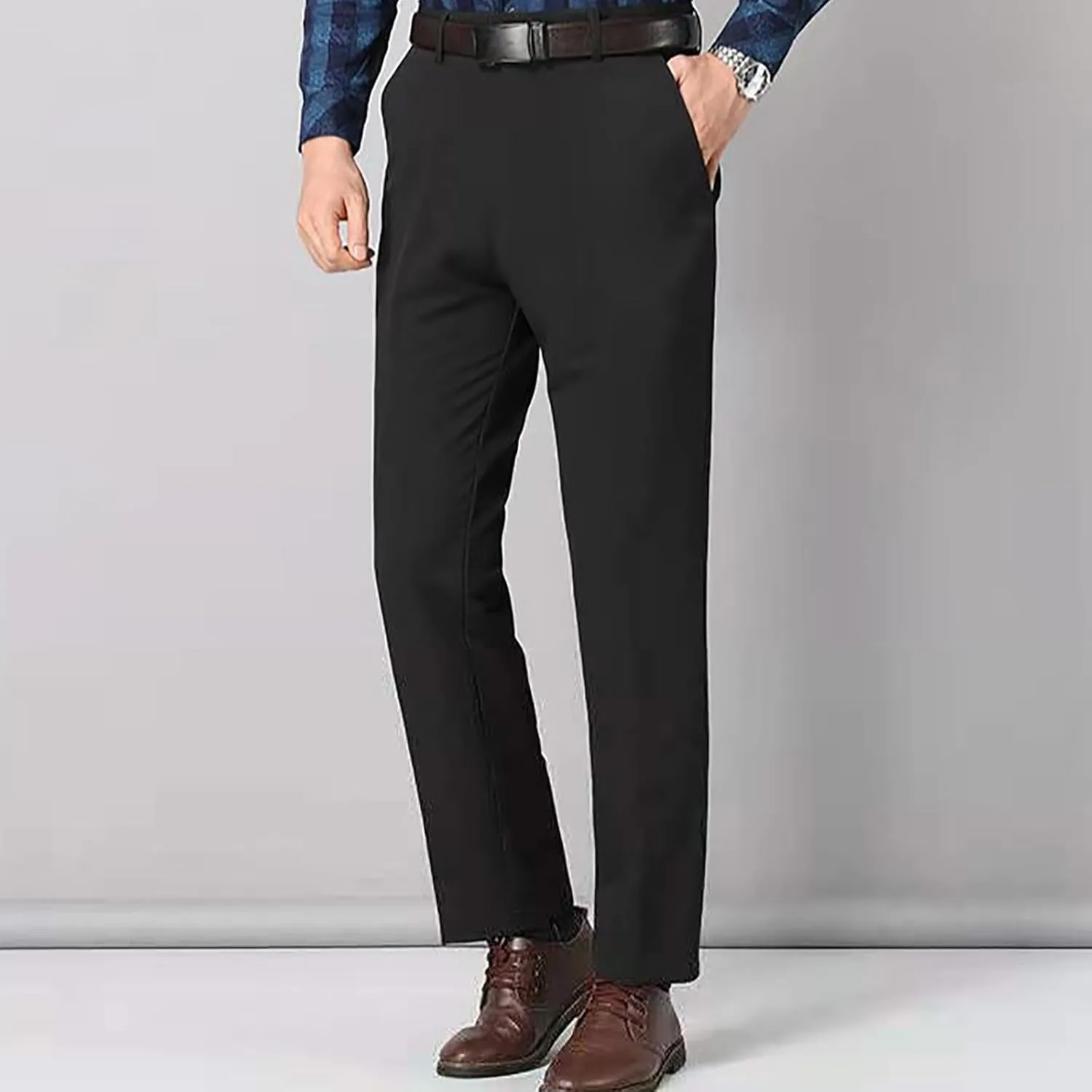 Men's Slim Fit Dress Pants Stretch Golf Pants Bussiness Casual Suit Pants for Work Office
