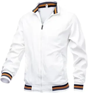 Men's Solid Color Cardigan Jacket Thin Athletic Casual Coats Lightweight Casual Softshell Windproof Windbreakers