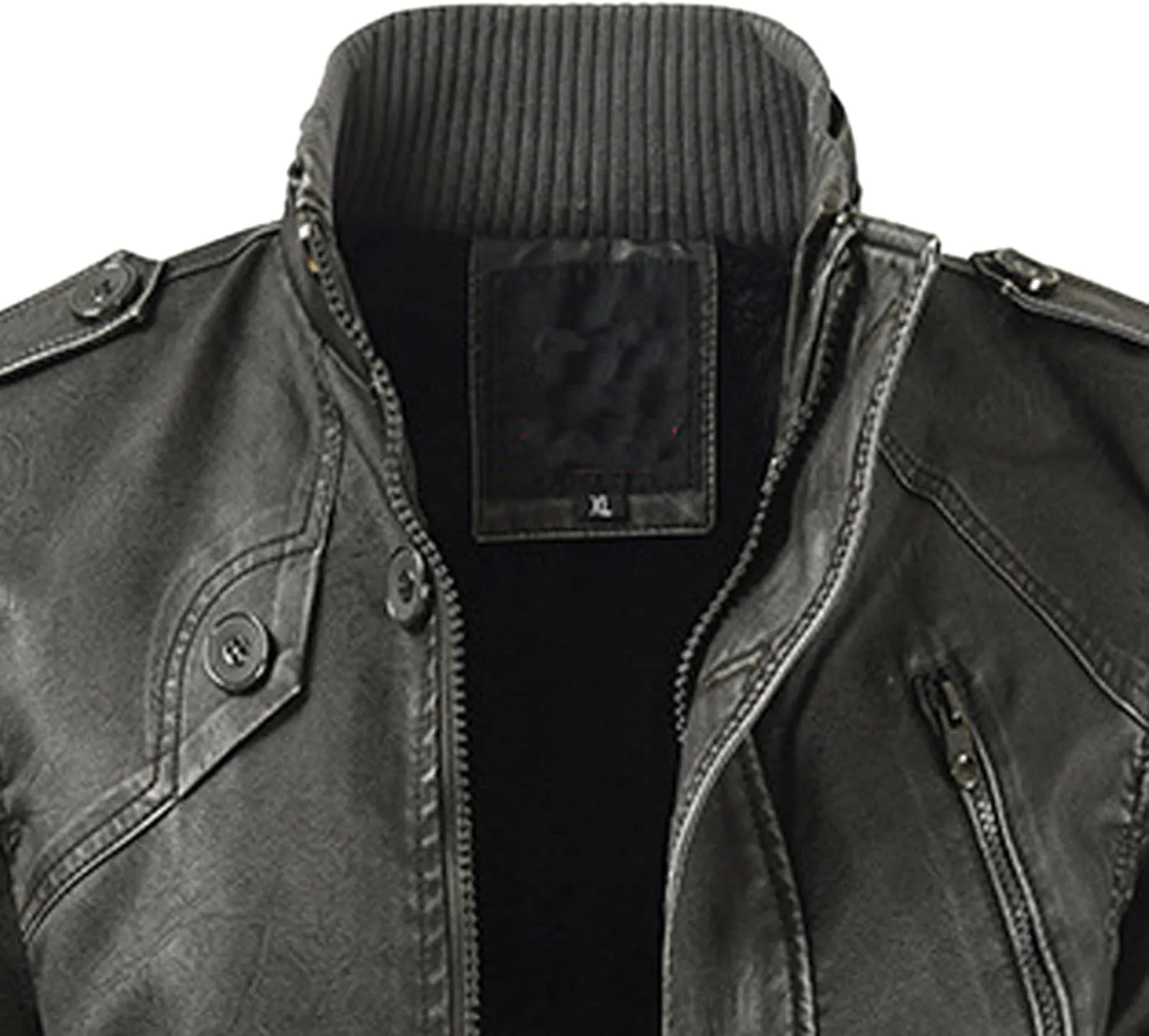 Men`s Vintage Label Collar Denim Jeans Jacket Trench Coat Three Button Business Blazer Jacket with Pockets