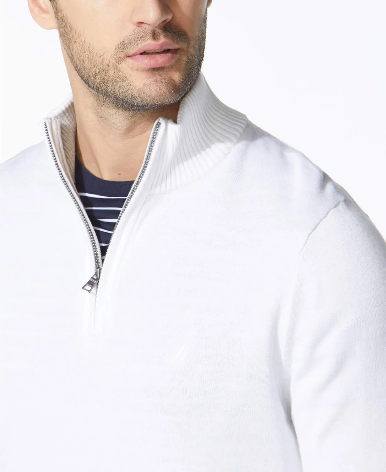 Nautica Men's Quarter-Zip Sweater