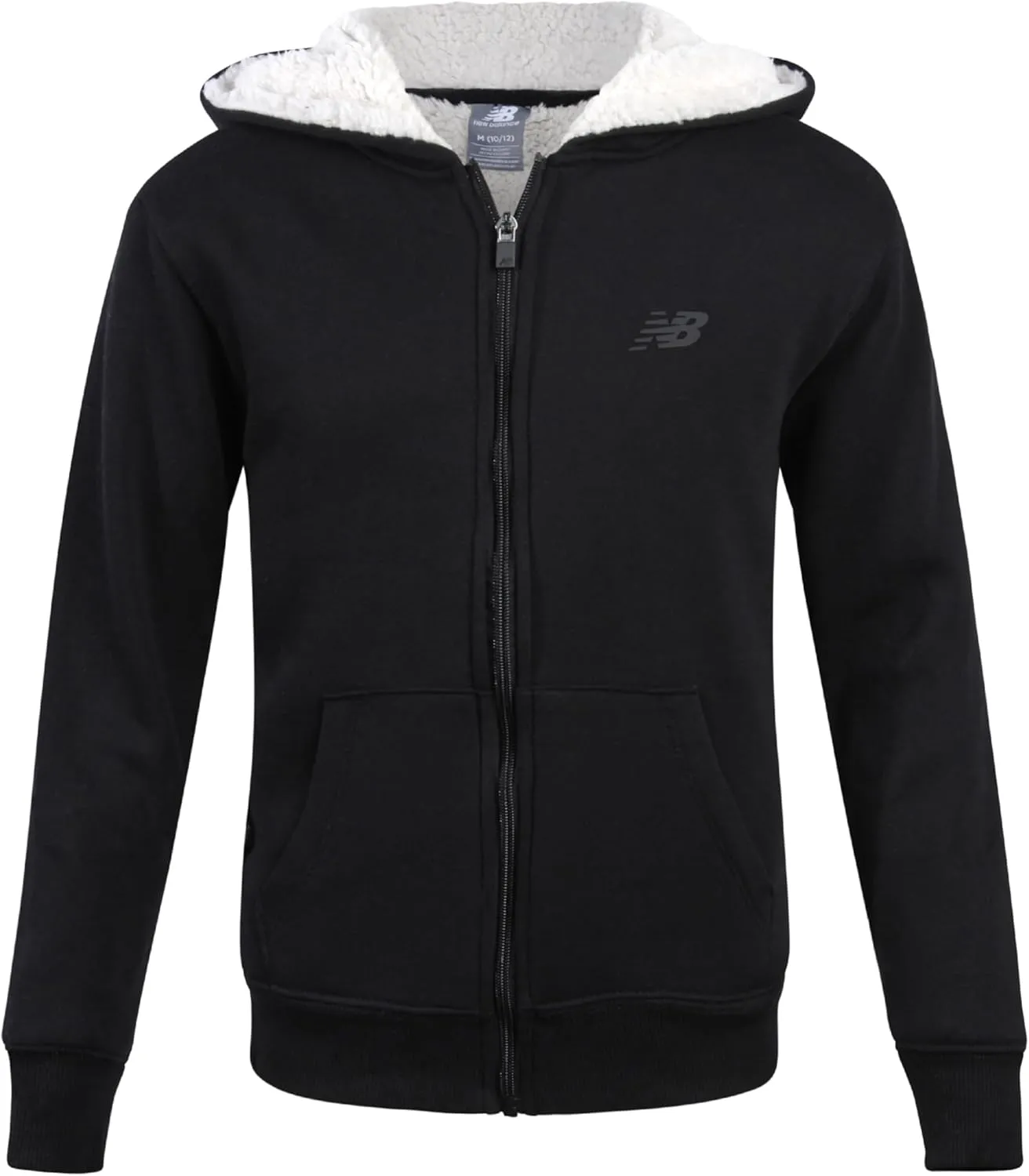 New Balance Boys' Sweatshirt - Soft Fleece Full Zip Up Sherpa-Lined Hoodies for Boys - Cozy Boys Hooded Sweatshirts (8-20)