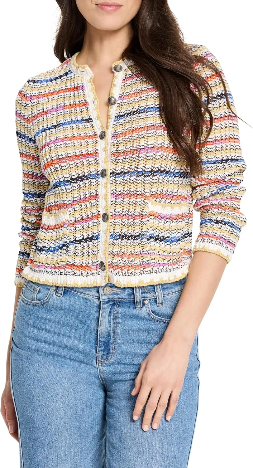 NIC ZOE Women's Coastal Crochet Knit Jacket