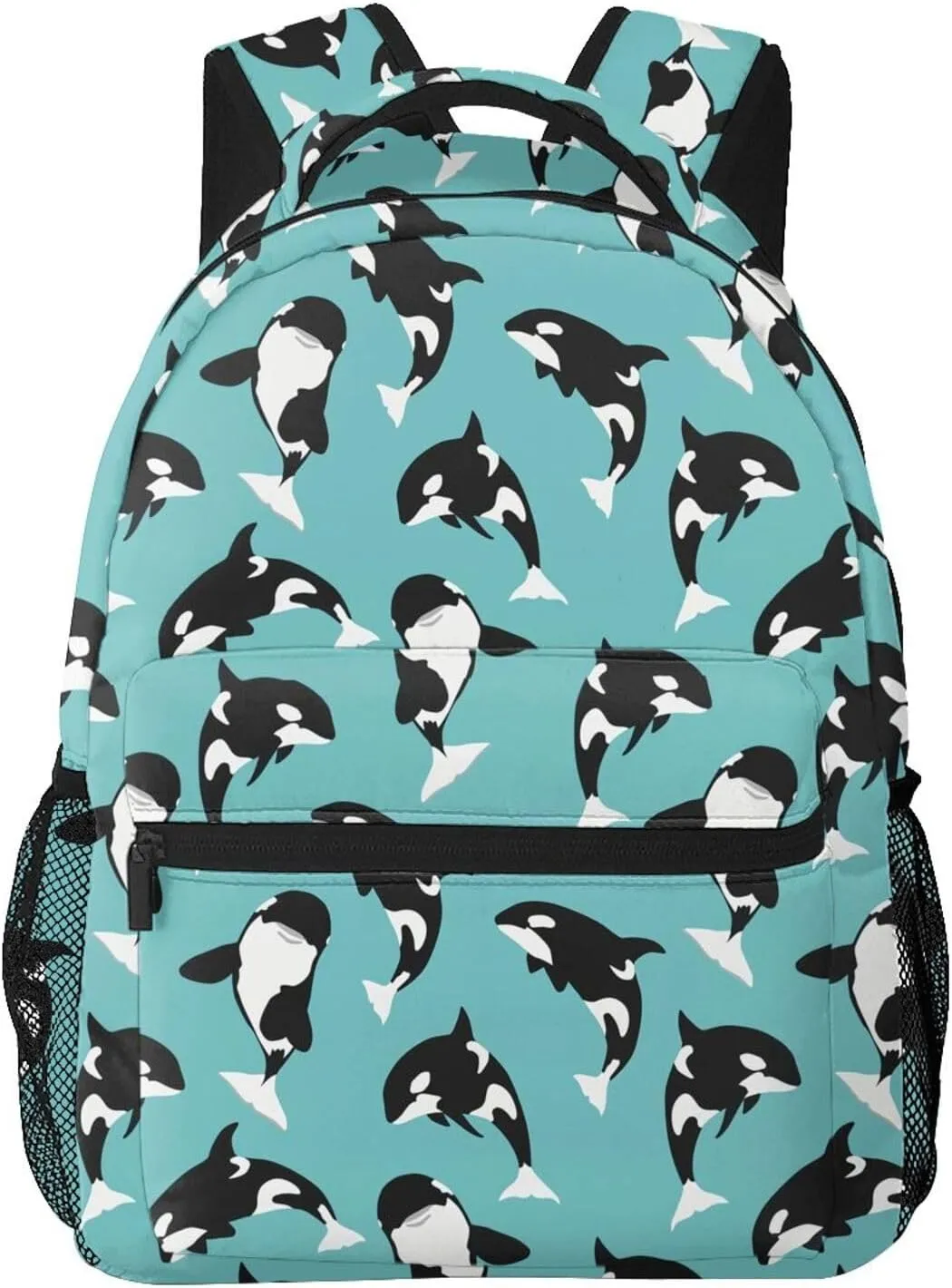 Orca Killer Whale Sea Life Durable Backpack Laptop Backpack Sports Travel Shoulder bag Light casual backpack