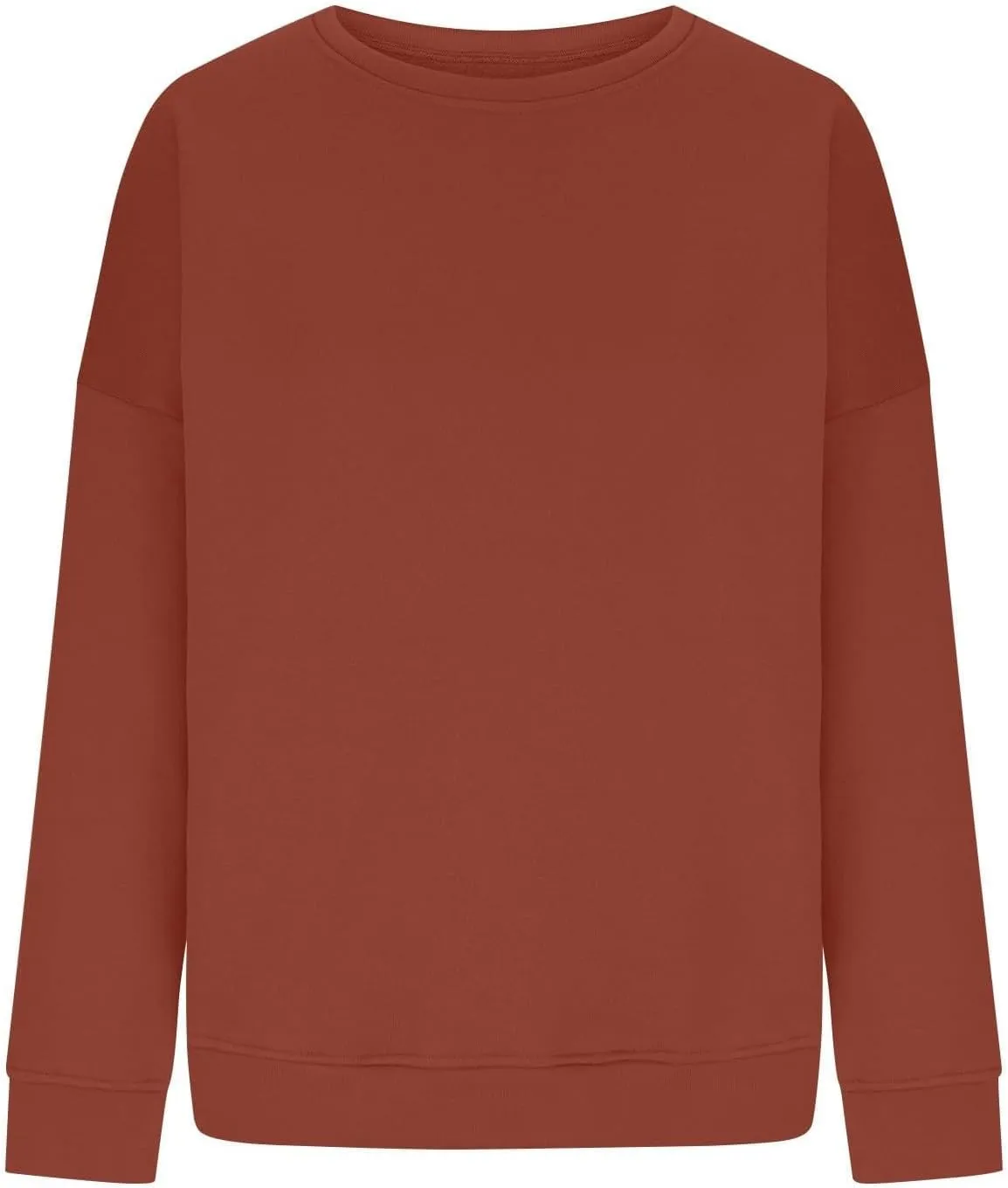 Oversized Sweatshirt for Women Loose Fit Preppy Long Sleeve Fleece Pullover Winter Warm Crew Neck Sweater Tops