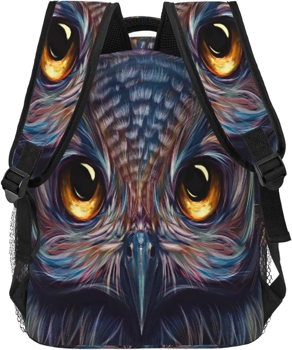 Owl-Colorful-Art-5k-Pt-5120x2880 Backpack Laptop Backpack Sports Travel Shoulder bag Light casual backpack