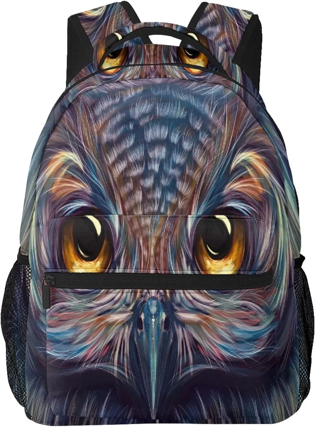 Owl-Colorful-Art-5k-Pt-5120x2880 Backpack Laptop Backpack Sports Travel Shoulder bag Light casual backpack