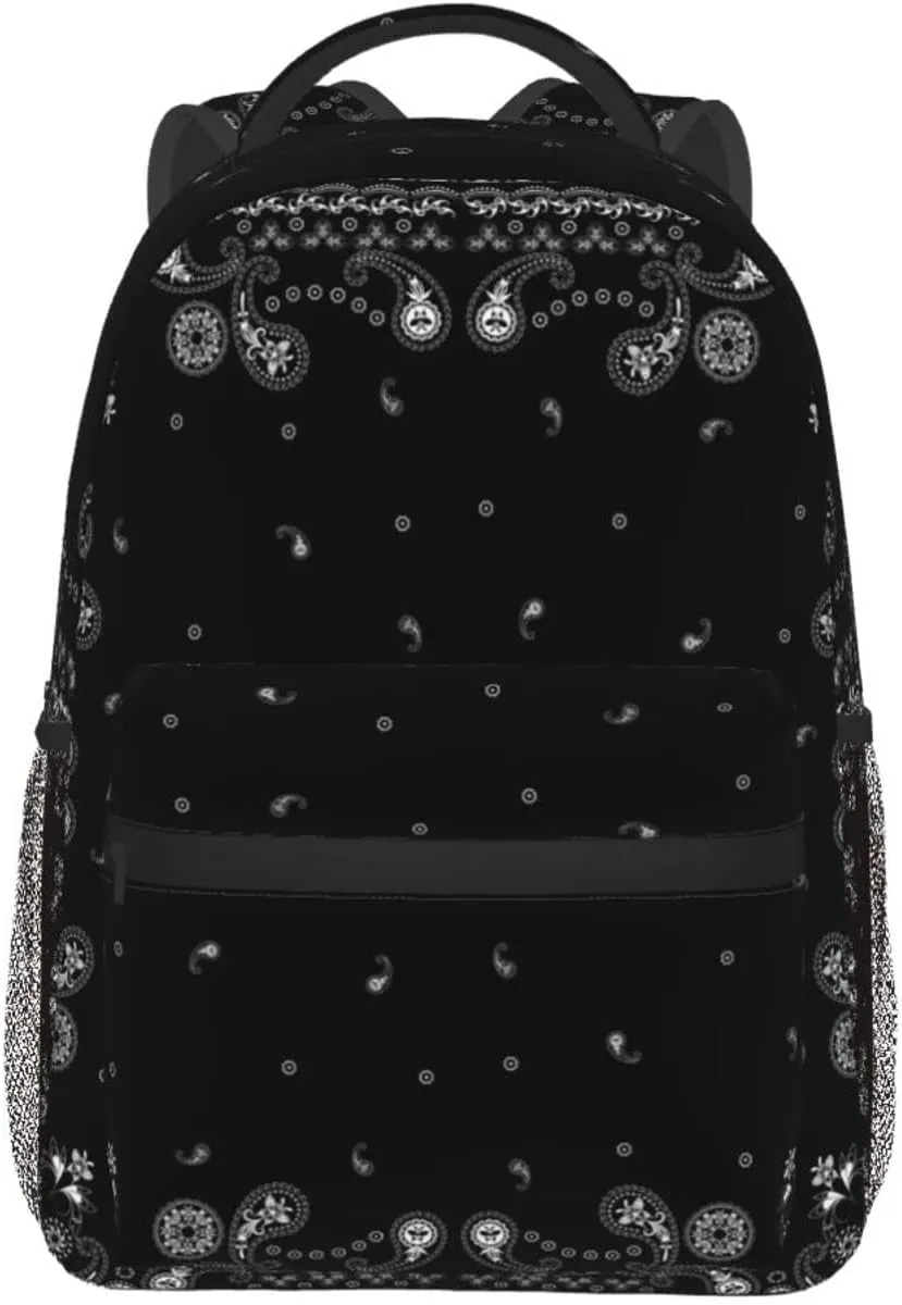 Paisley Pattern Backpack Laptop Backpack Sports Travel Shoulder bag Light casual backpack