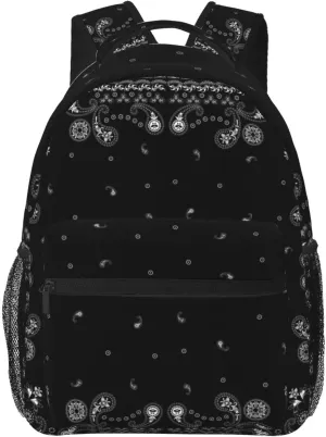 Paisley Pattern Backpack Laptop Backpack Sports Travel Shoulder bag Light casual backpack