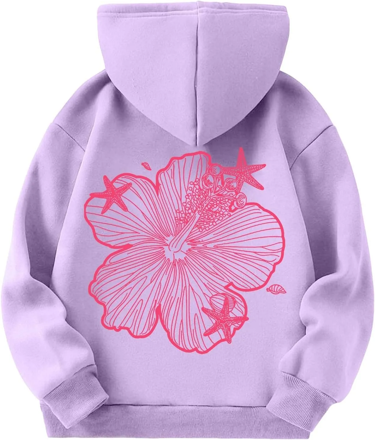 Palm Puff Hoodies For Kids Girls Cute Graphic Preppy Sweatshirt Teen Girls Oversized Y2K Hoodie Pullover with Pockets