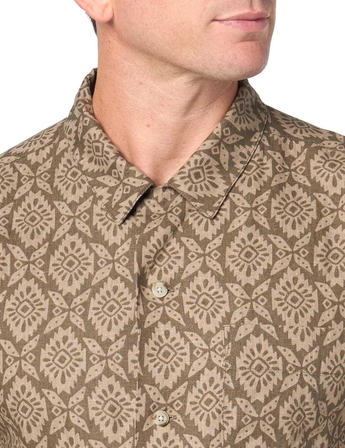 PENDLETON Men's Short Sleeve Linen Camp Shirt
