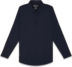 Performance Drop-Cut Polo Long Sleeve Men's Shirt