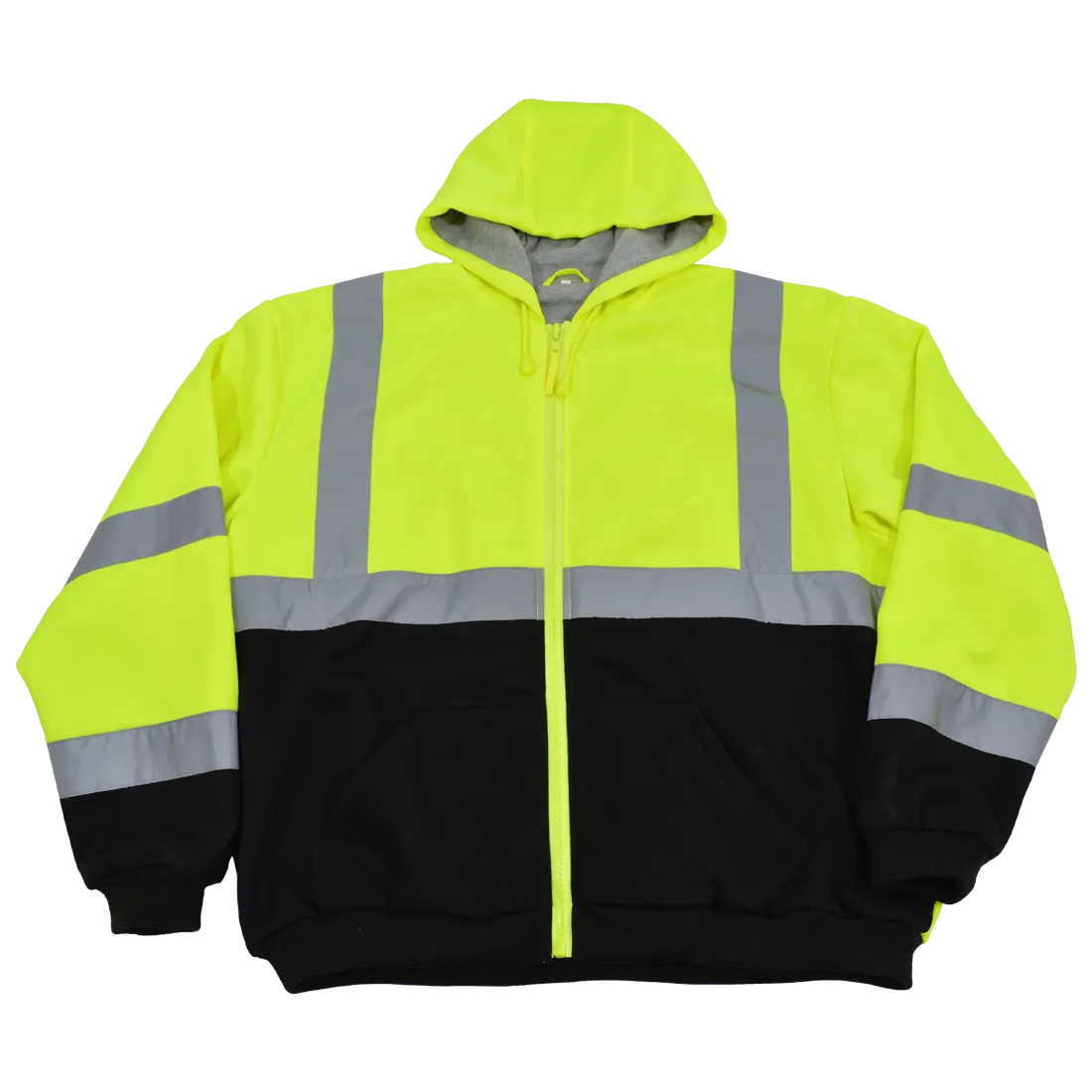 Petra Roc LBHSW-C3 Class 3 Thermal Two Tone Hooded Zip-Up Sweatshirt