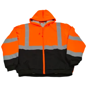Petra Roc OBHSW-C3 Class 3 Thermal Two Tone Hooded Zip-Up Sweatshirt