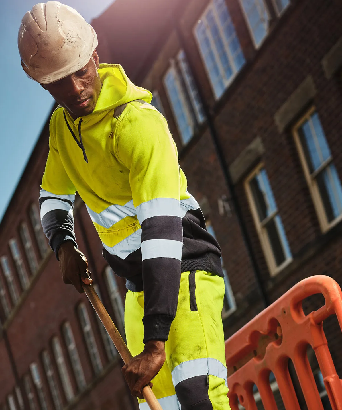 Pro hi-vis overhead hoodie | Yellow