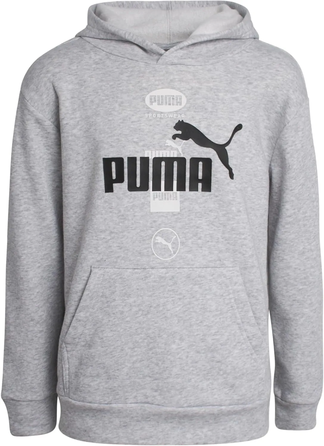 PUMA Boys' Athletic Hoodie - Performance Fleece Pullover Graphic Sweatshirt for Boys (Sizes: 8-20)