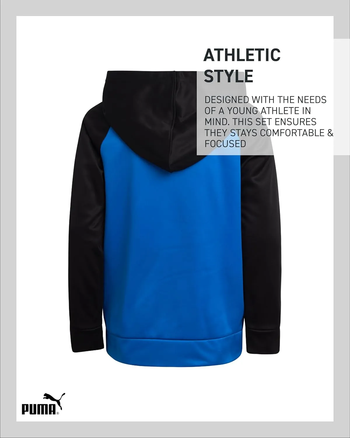 PUMA Boys' Athletic Hoodie - Performance Fleece Pullover Graphic Sweatshirt for Boys (Sizes: 8-20)