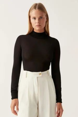 Rae Long Sleeve Skivvy Black