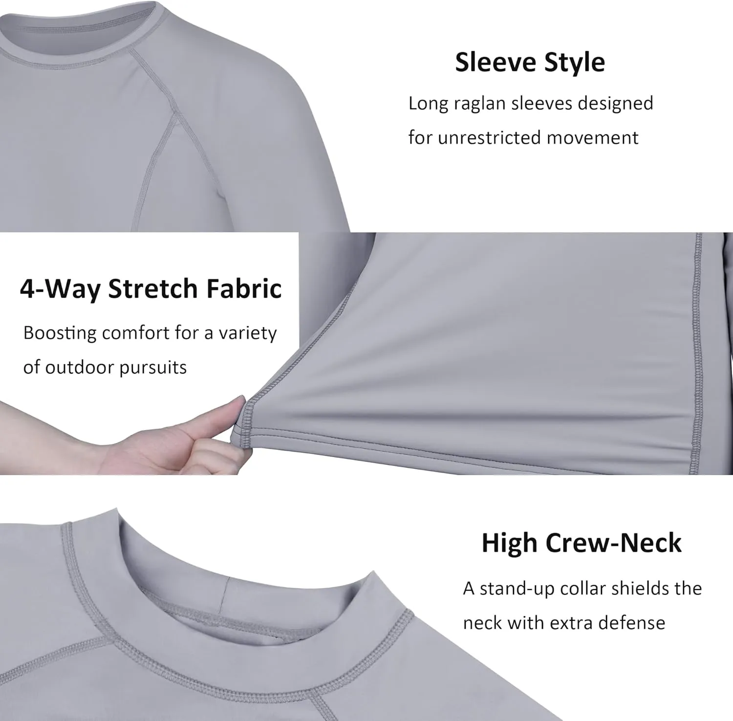 Rash Guard for Men UPF 50  Sun Protection Long Sleeve Shirts for Fishing Workout Quick Dry Lightweight Cooling