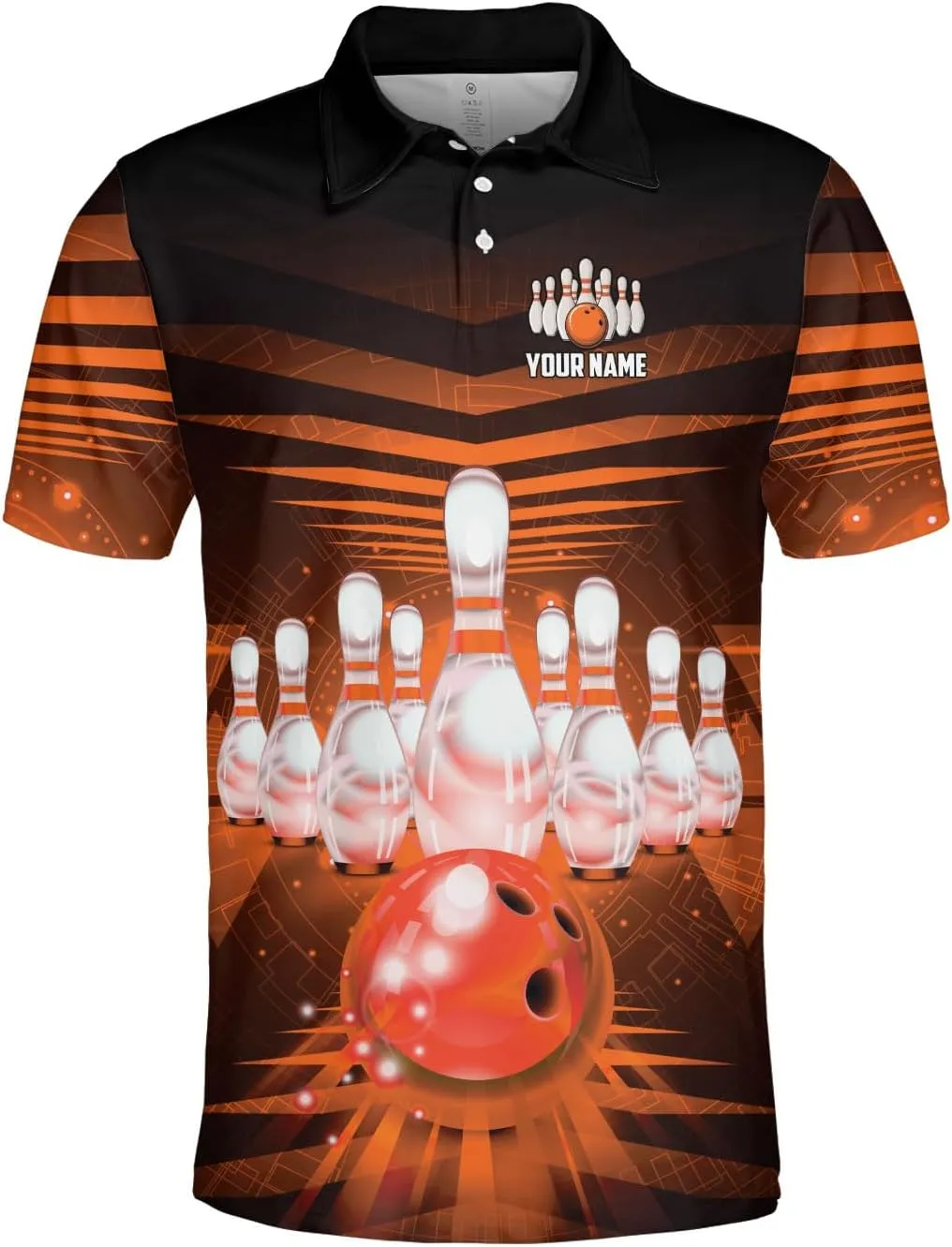 Royal Fight Personalized Bowling Polo 3D Shirts Custom Bowling Polo Bowling Shirt for Team Bowling Shirt Unisex for Men Women