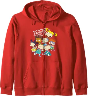 Rugrats Group Oversized Rugrats Party Zip Hoodie