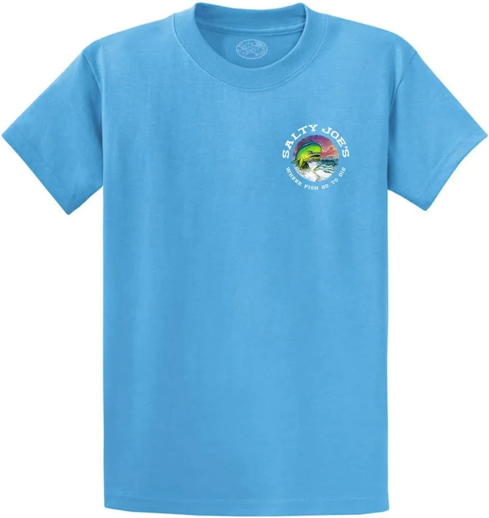 SALTY JOES Mens Graphic Logo Heavyweight Cotton T-Shirts in Regular, Big and Tall