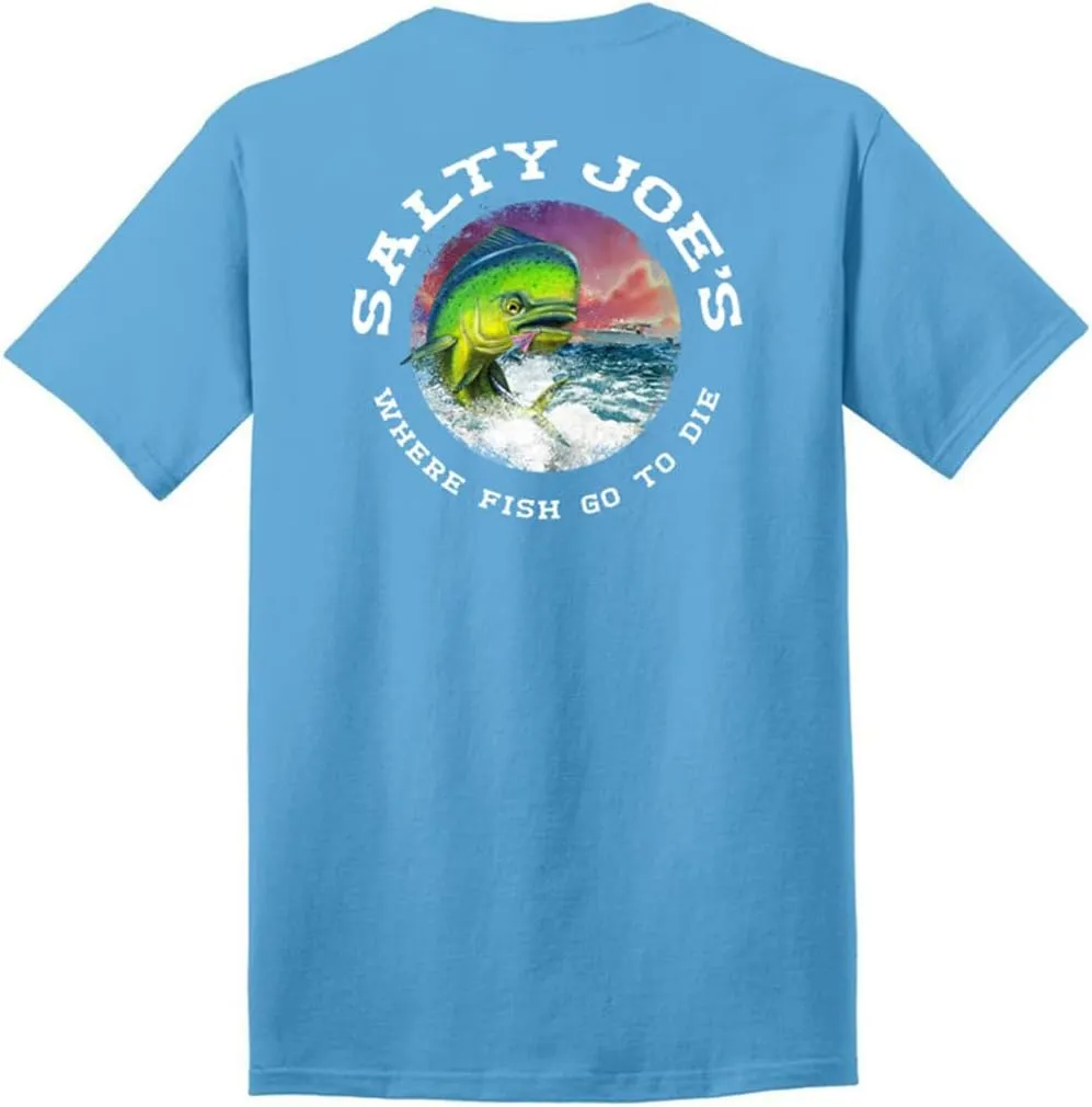 SALTY JOES Mens Graphic Logo Heavyweight Cotton T-Shirts in Regular, Big and Tall