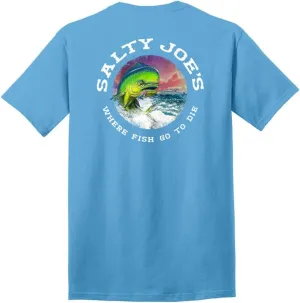 SALTY JOES Mens Graphic Logo Heavyweight Cotton T-Shirts in Regular, Big and Tall