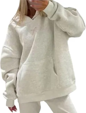 Sastianaen Cute Heart Hoodies for Women Y2k Oversized Embroidered Hoodies Vintage Pullover Sweatshirt Streetwear