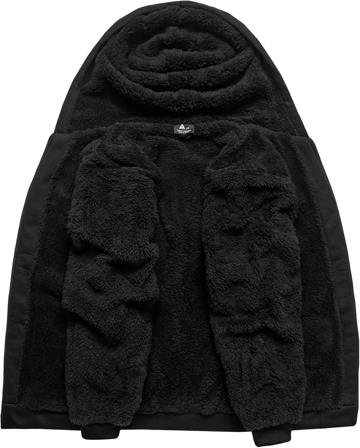 SCODI Hoodies for Men Heavyweight Fleece Sweatshirt - Full Zip Up Thick Sherpa Lined Hooded Sweatshirts