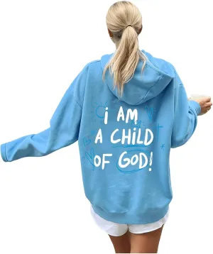 SHENHE Women's Oversized Graphic Hoodie Letter Print Casual Hoodie Pullover Sweatshirt
