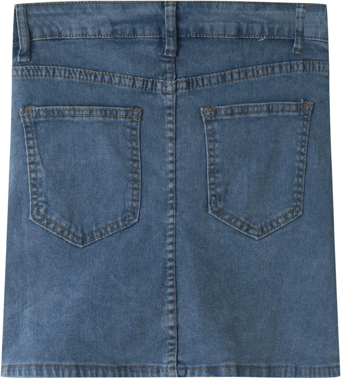 Skorts Skirts for Women Trendy Denim Casual Mini Skirt Side Slit High Waist Slim Fit Stretchy Teen Girls Jean Shorts