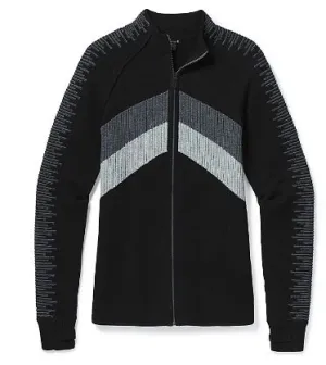 Smartwool Womens Dacono Ski Full Zip Sweater Black