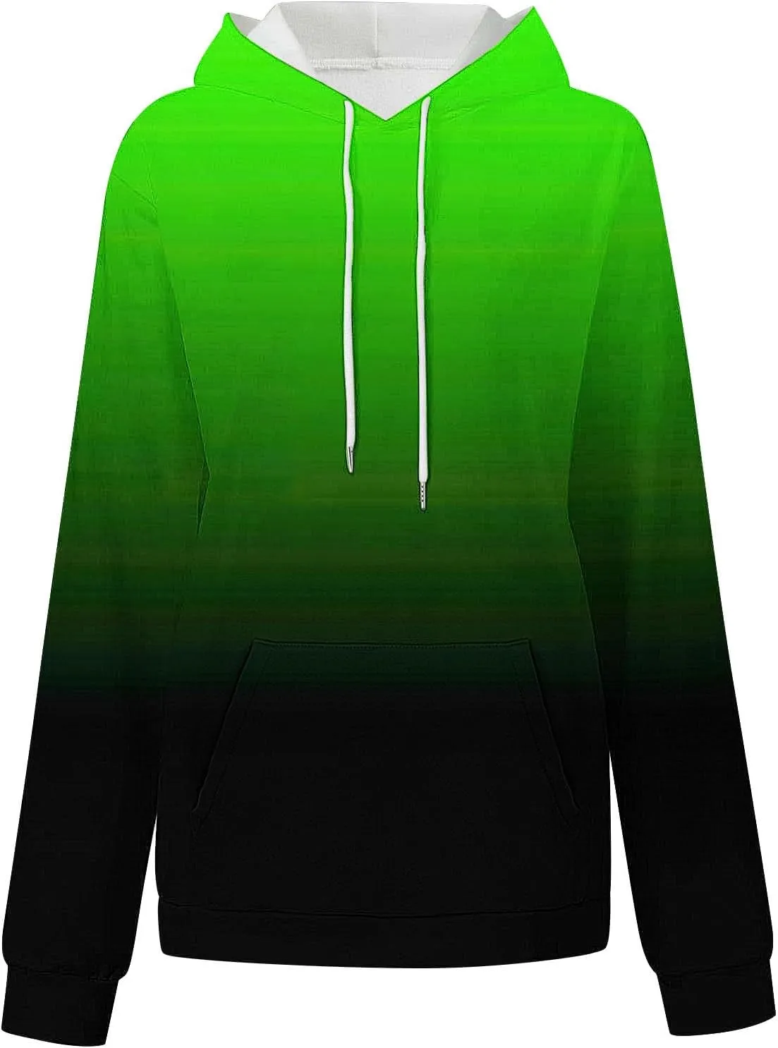 SMIDOW Oversized Hoodies For Women Trendy 2024 Gradient Plus Size Pullover Tops Teen Girls Fall Outfits Hooded Sweatshirt