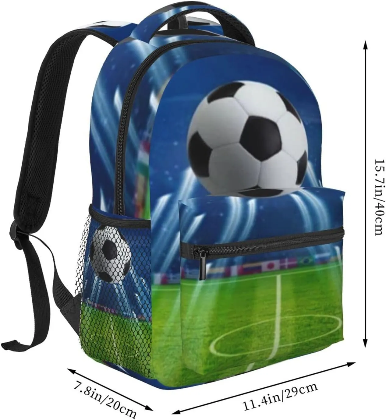 Soccer Ball Decorative Backpack Laptop Backpack Sports Travel Shoulder bag Light casual backpack
