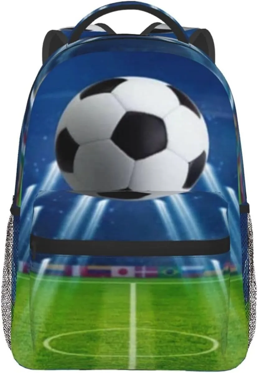 Soccer Ball Decorative Backpack Laptop Backpack Sports Travel Shoulder bag Light casual backpack