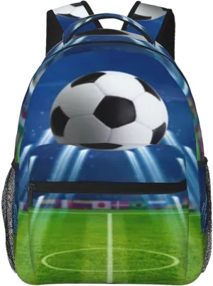 Soccer Ball Decorative Backpack Laptop Backpack Sports Travel Shoulder bag Light casual backpack