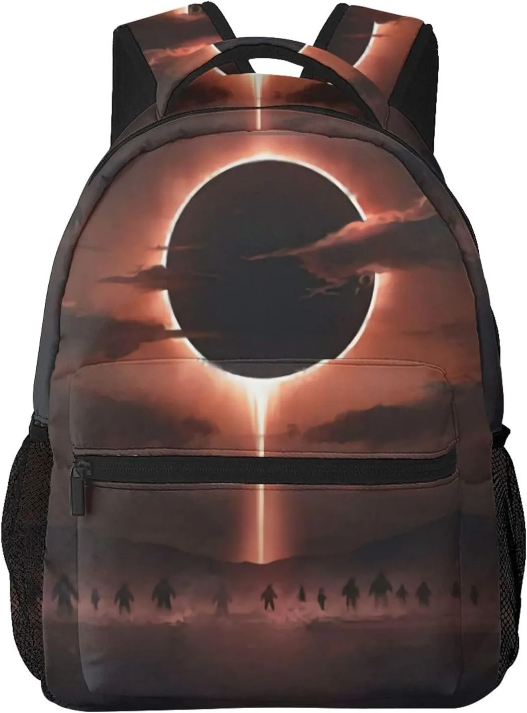Solar Eclipse Black Hole Backpack Laptop Backpack Sports Travel Shoulder bag Light casual backpack