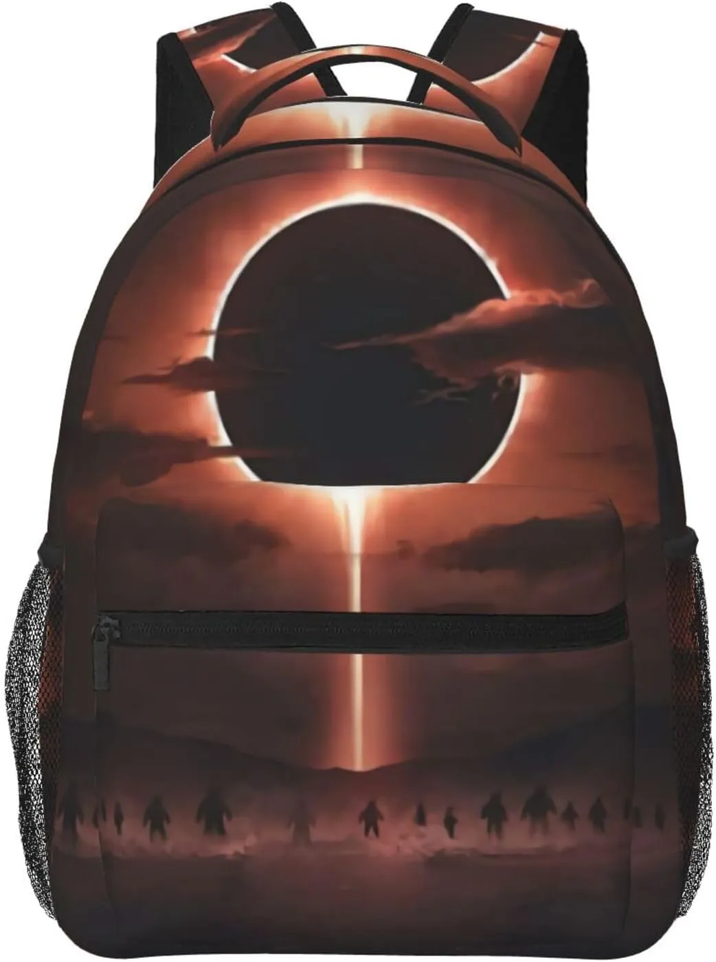 Solar Eclipse Black Hole Backpack Laptop Backpack Sports Travel Shoulder bag Light casual backpack