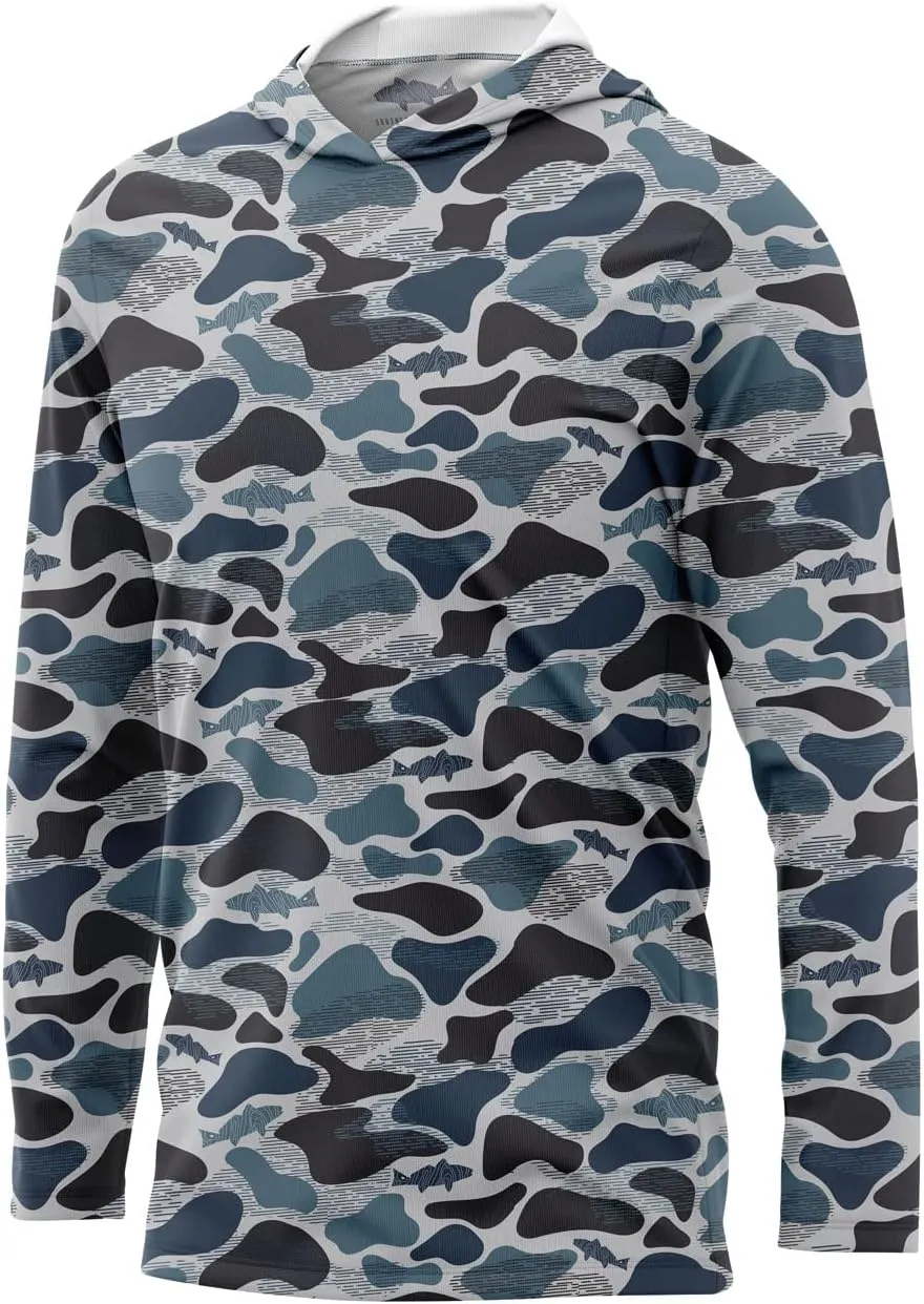 Southern Fin Apparel Performance Fishing Hoodie Shirt for Men Women UPF UV 50  Lightweight With Hood